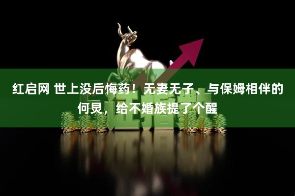 红启网 世上没后悔药！无妻无子、与保姆相伴的何炅，给不婚族提了个醒